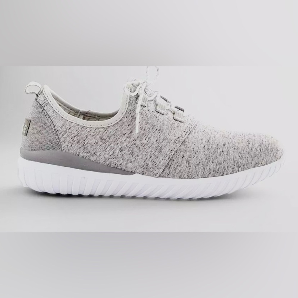 Hey Dude Gray and White Sneakers